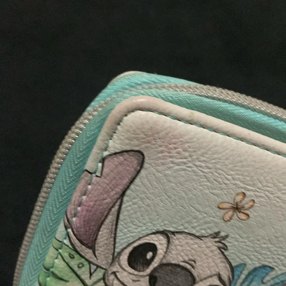 Disney x Loungefly Stitch Pastel Small Zip Around Wallet Card Case
